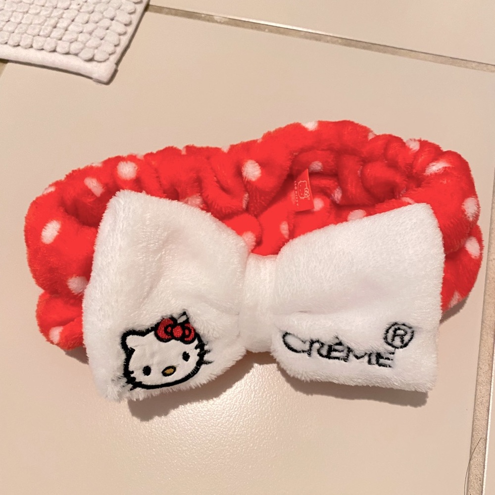 Hello Kitty Headband Hairwrap Face Wash Bathroom Women Accessories